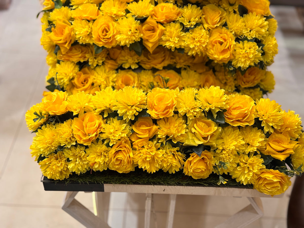 Yellow flower lines