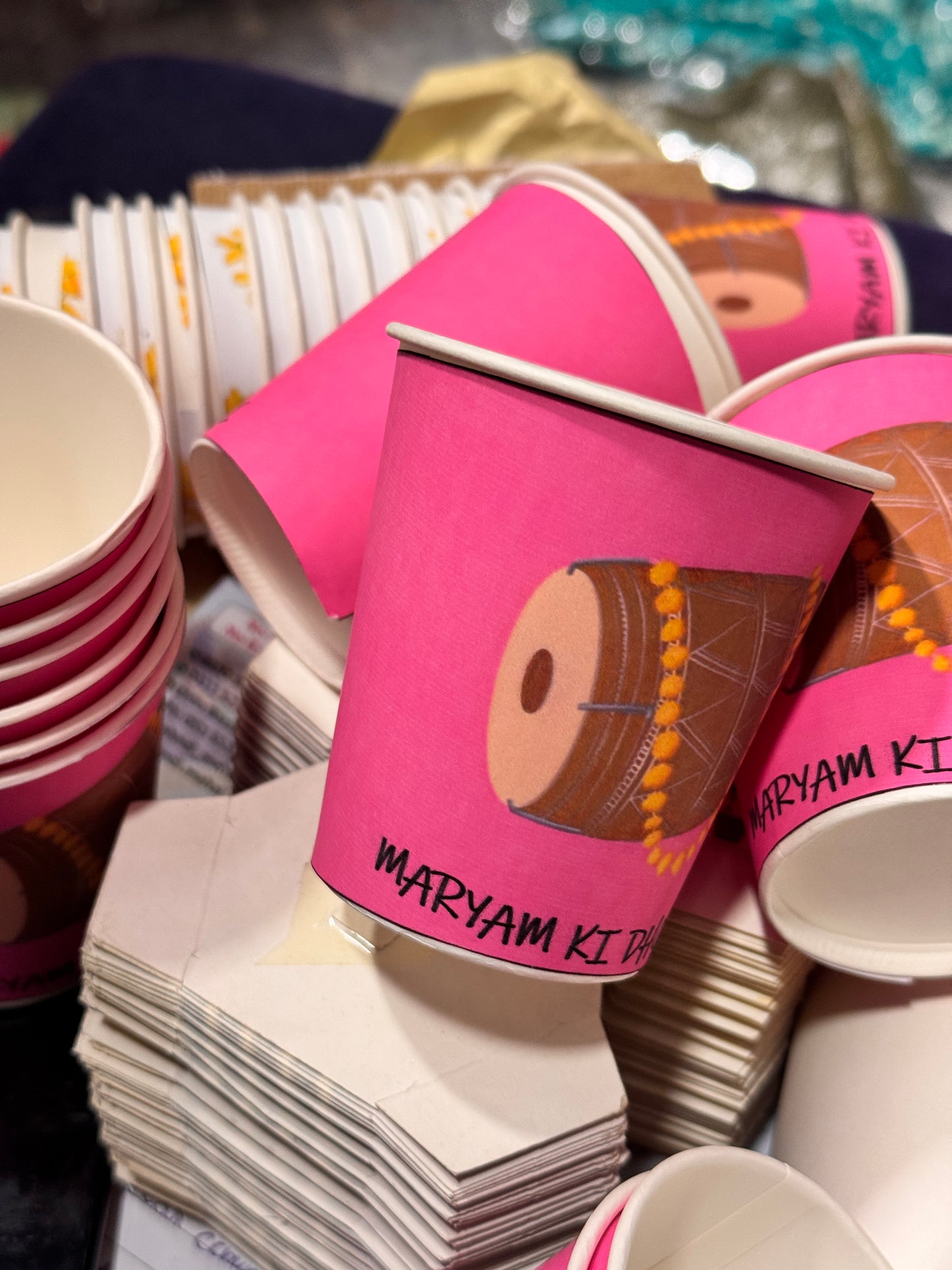 Dholki Cups Design 3