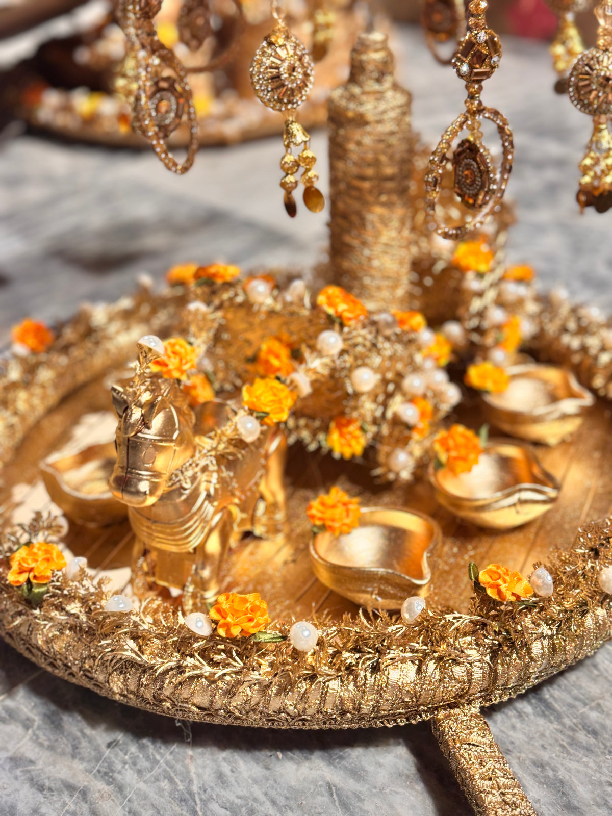 Gold Work Baghi Thaal