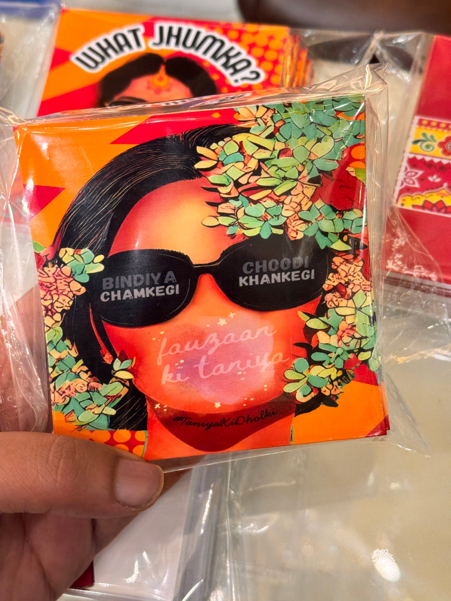 Rangoli design favor cards