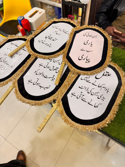 Hand fan props