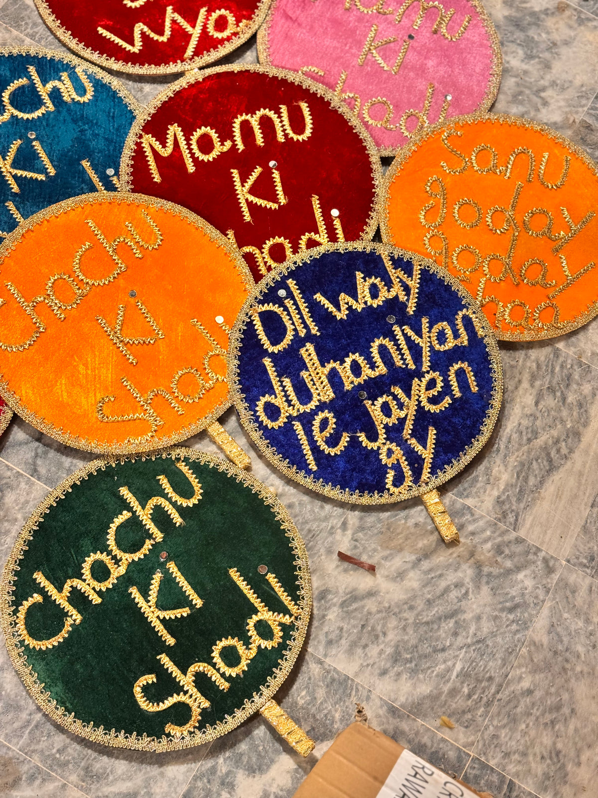 Velvet hand props