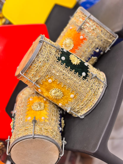 Mini velvet dholki