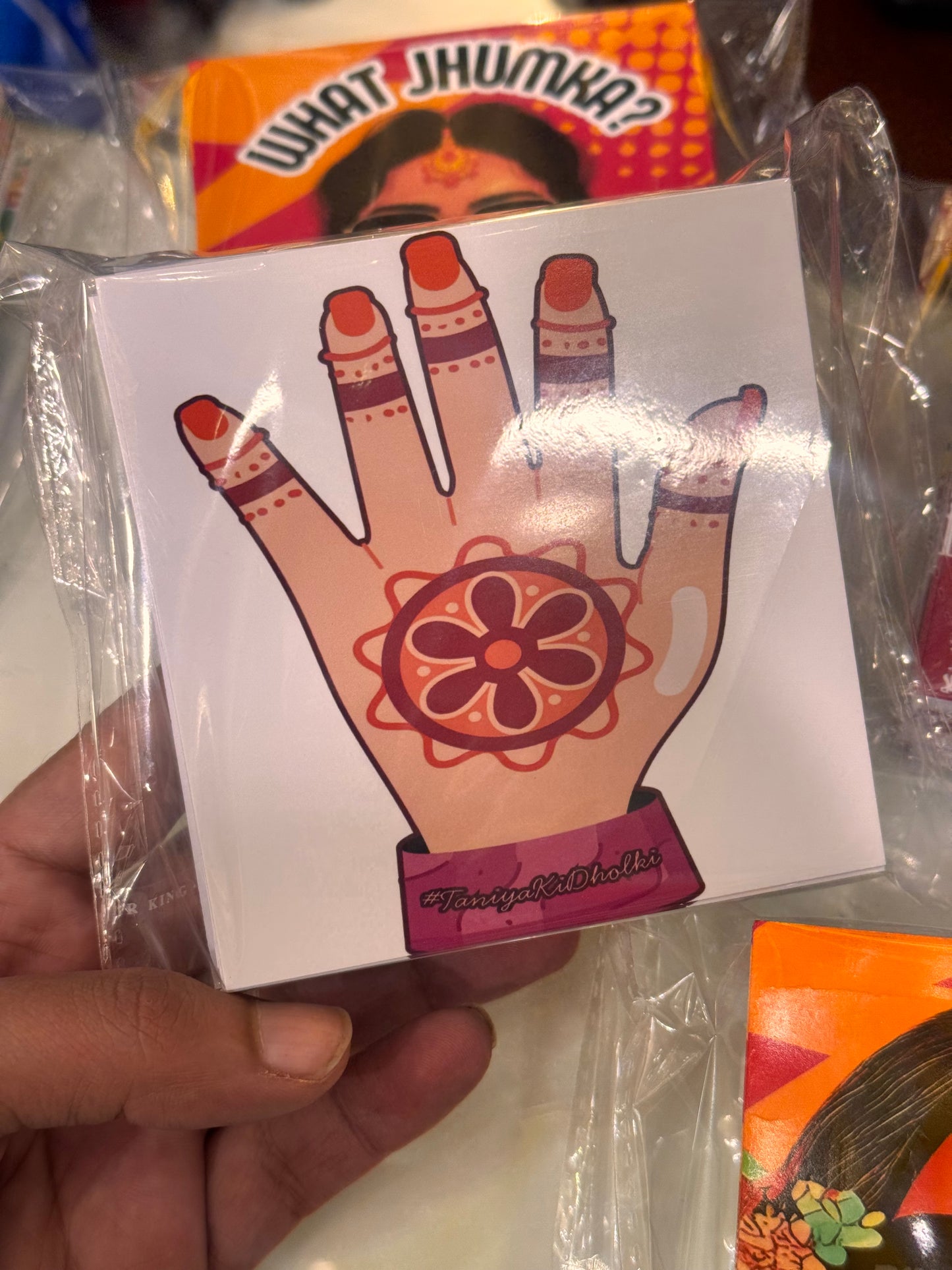 Rangoli design favor cards
