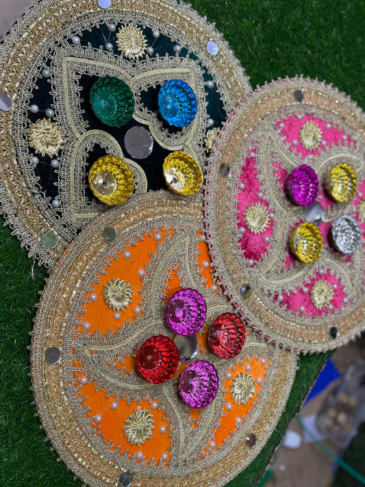 Velvet 16 Inch Gota Plates