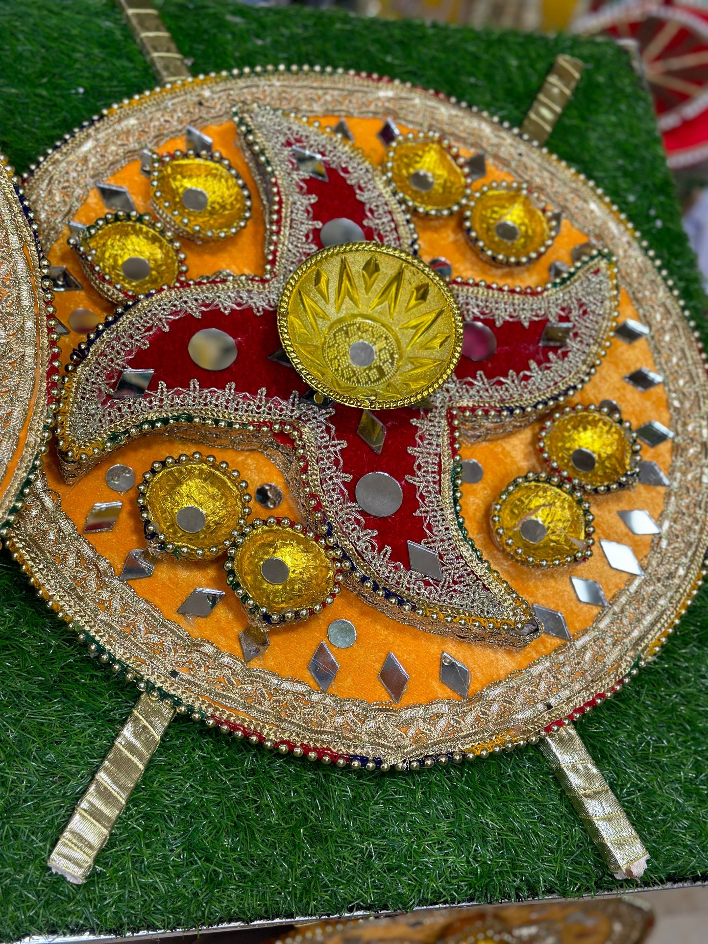 Velvet Diya Plates