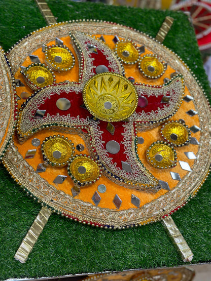 Velvet Diya Plates