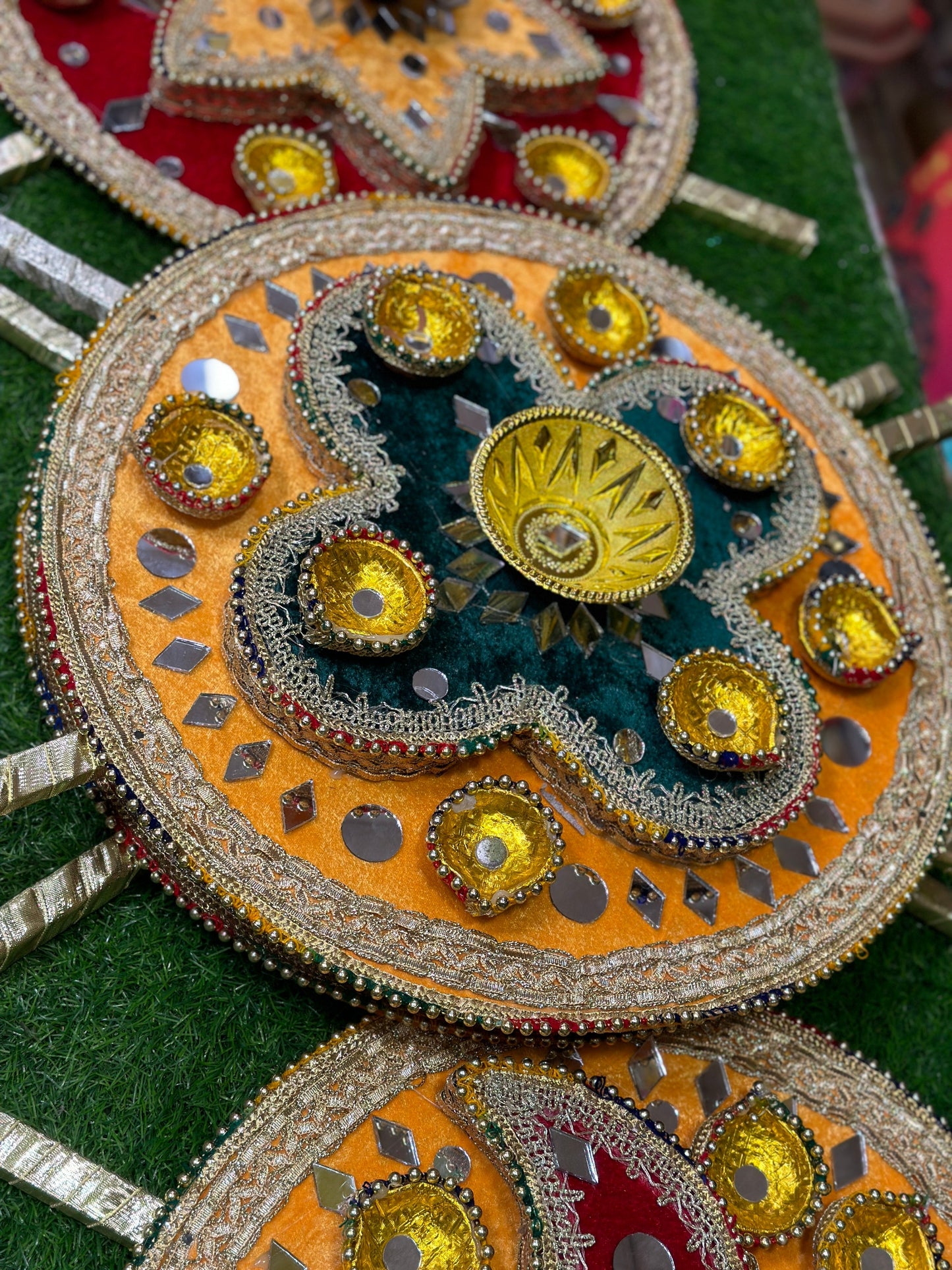 Velvet Diya Plates