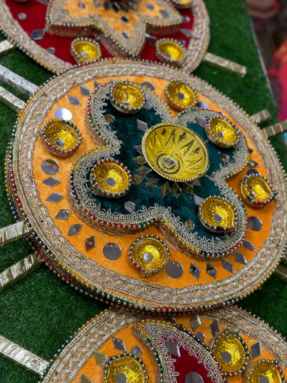 Velvet Diya Plates