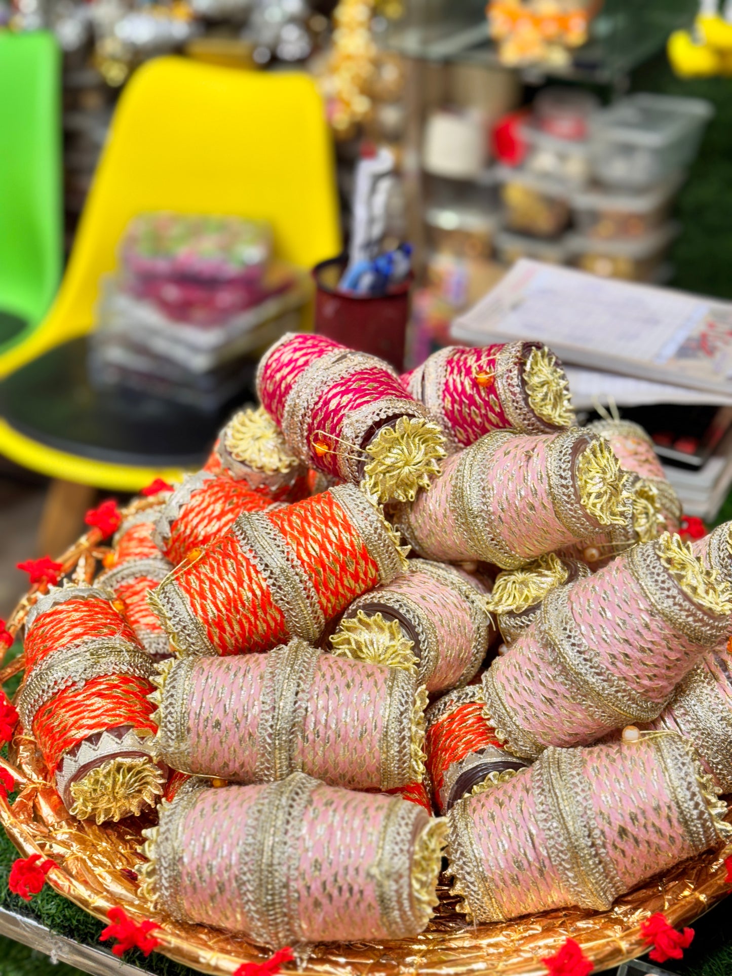 Colorful dholki box
