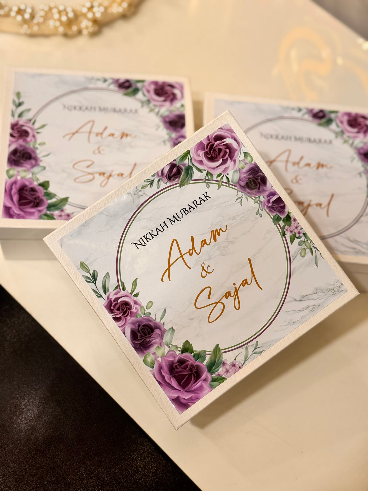 Methai box with print