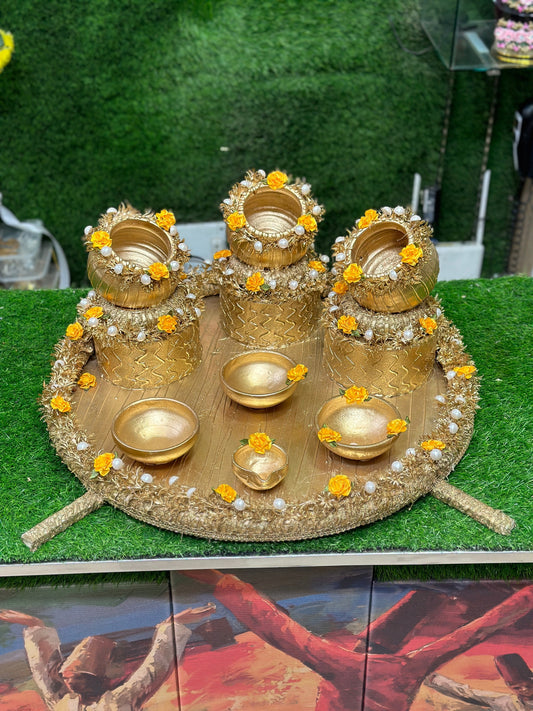 Gold Work Matki Thall