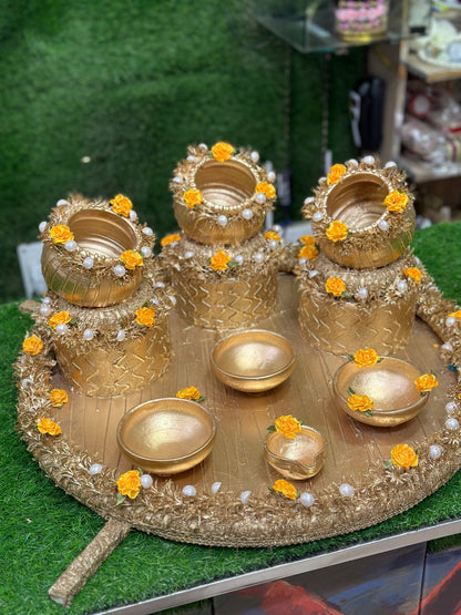 Gold Work Matki Thall