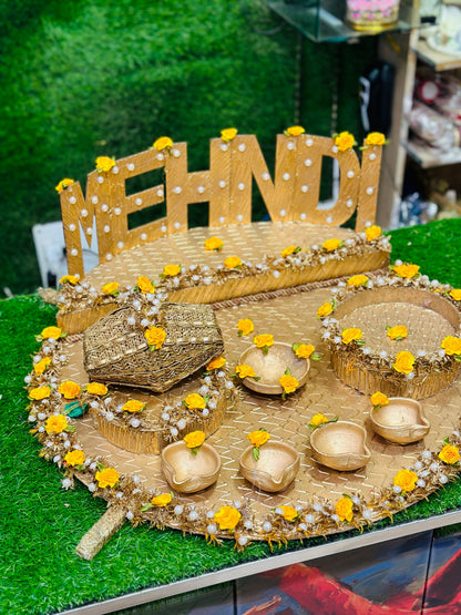 Mehndi Gold Work Thall