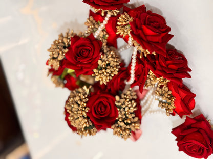Imported velvet floral gajra