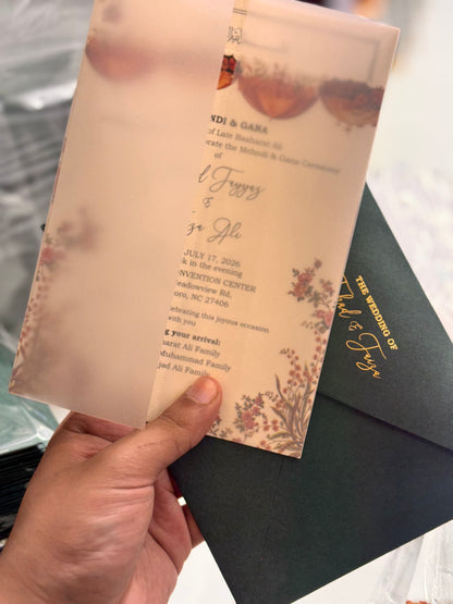 Texture card with envelope