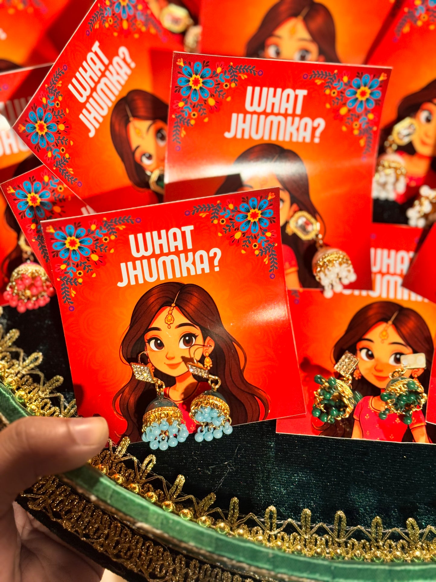 Multi jhumka +cards