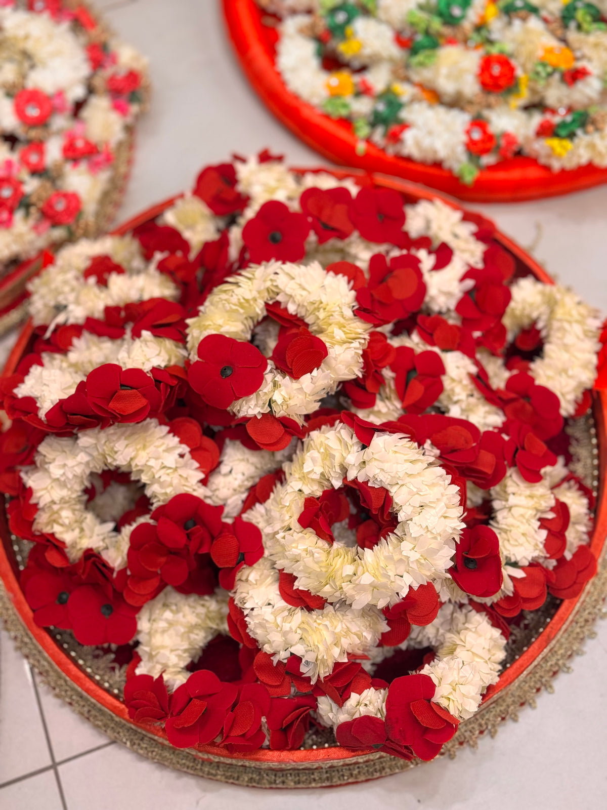 Red and White Gajray 12 PCS