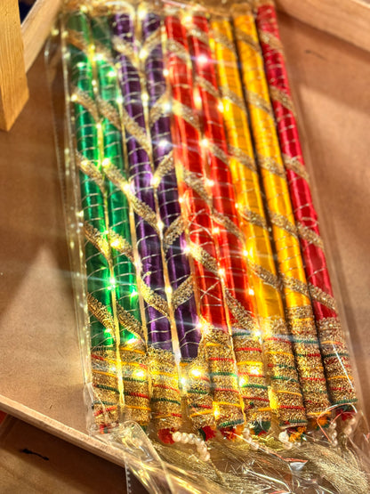 Light dandia sticks