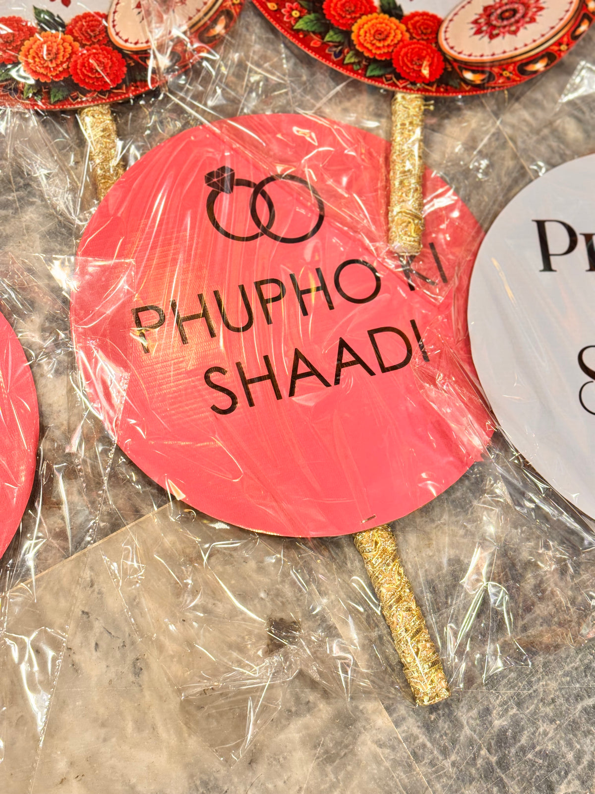Round printed props