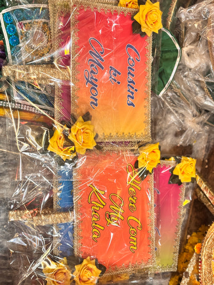 Mehndi props with flower