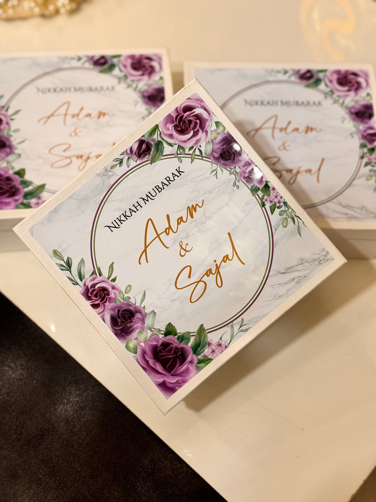 Methai box with print