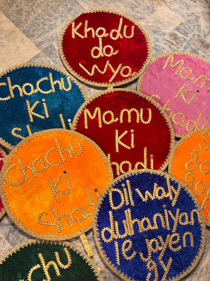 Velvet hand props
