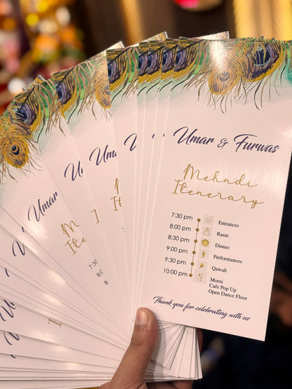 Menu Card for Table (Minimum 50 Pieces)