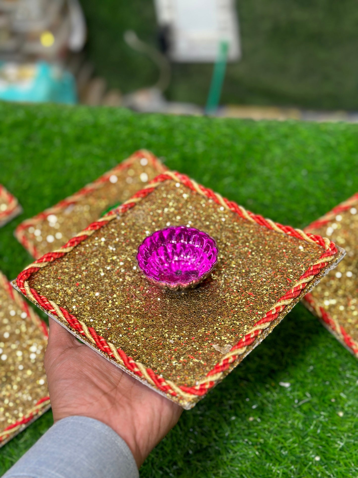 Glitter Plates Pack of 6