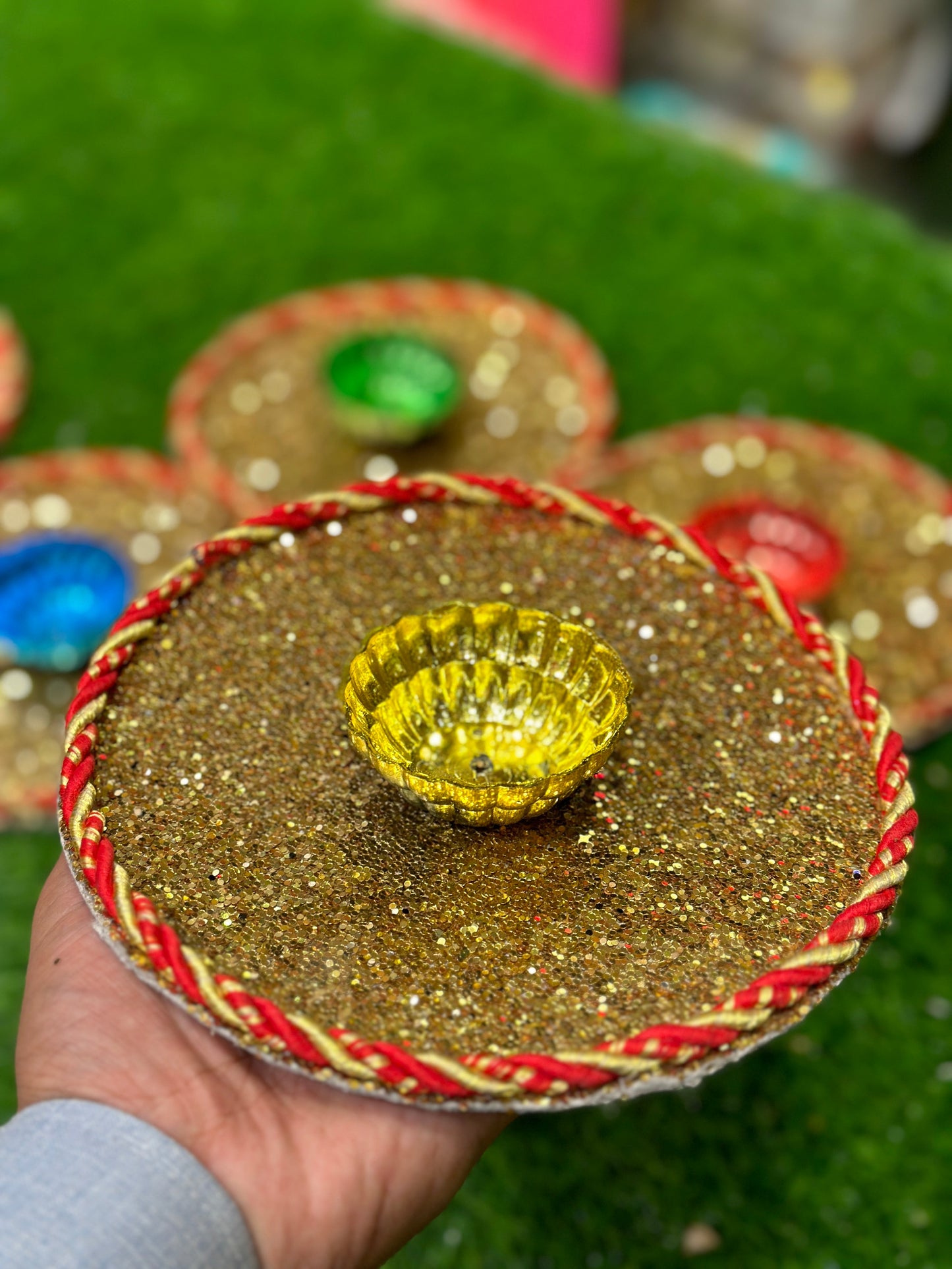Glitter Plates Pack of 6