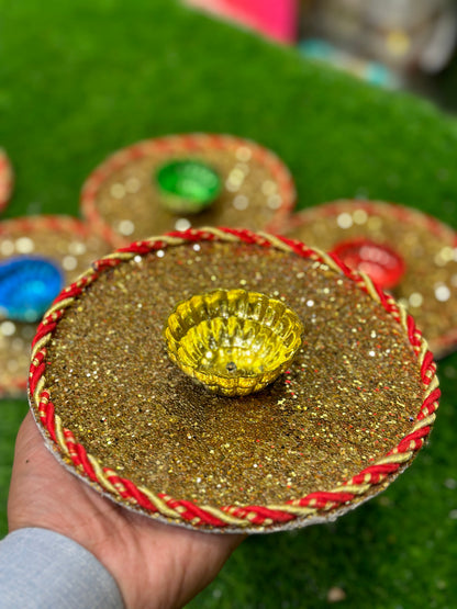 Glitter Plates Pack of 6
