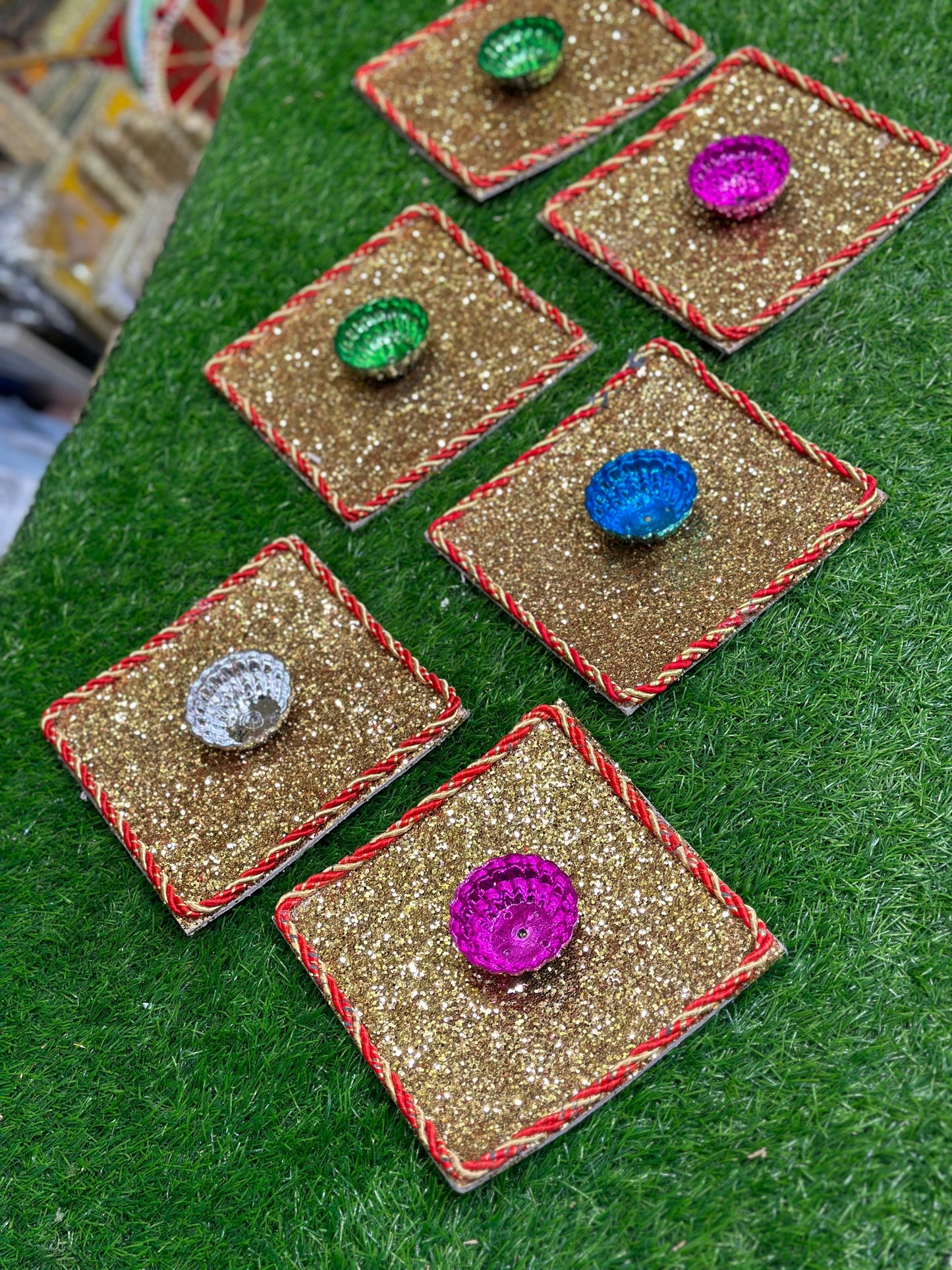 Glitter Plates Pack of 6