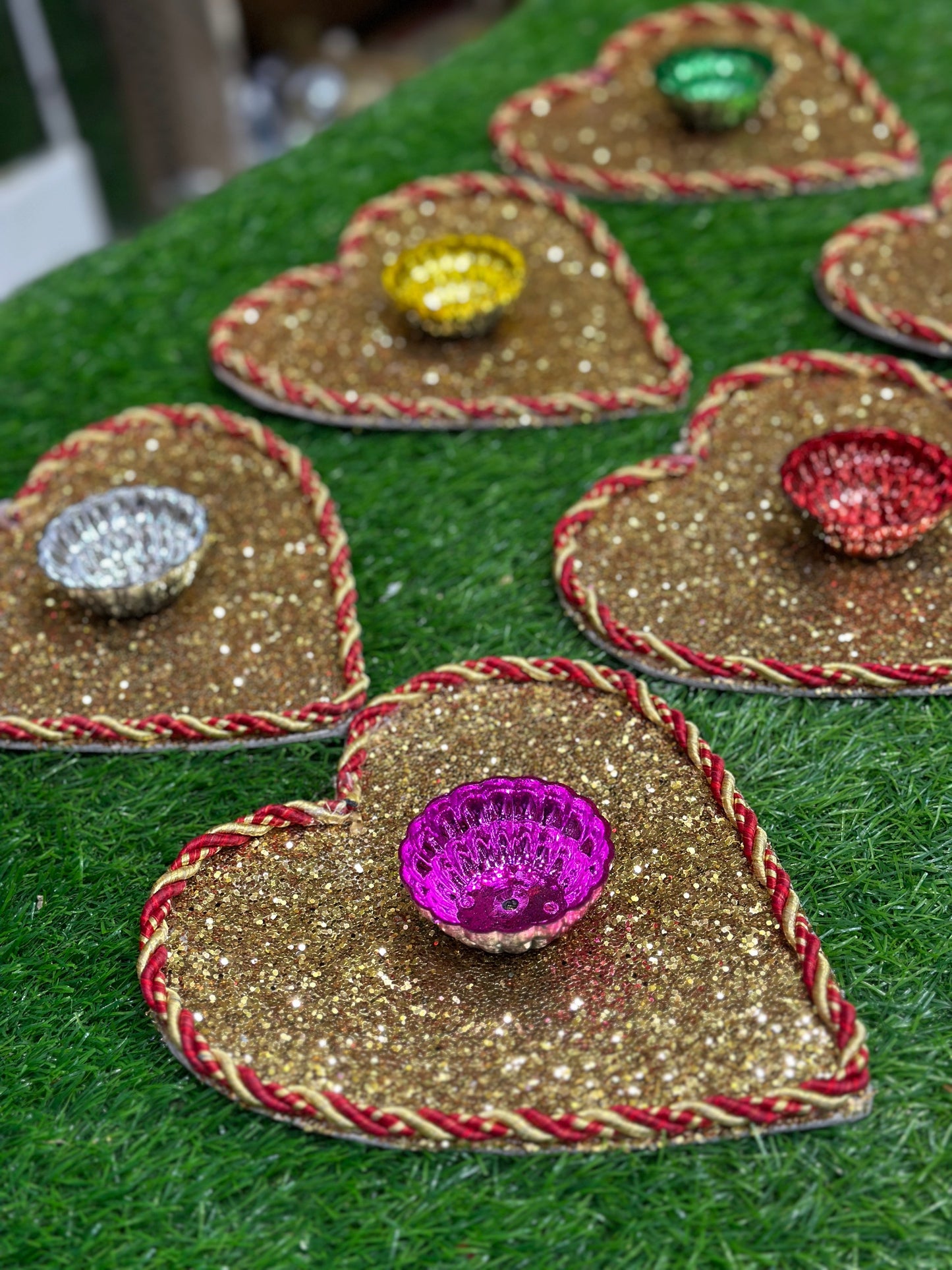 Glitter Plates Pack of 6