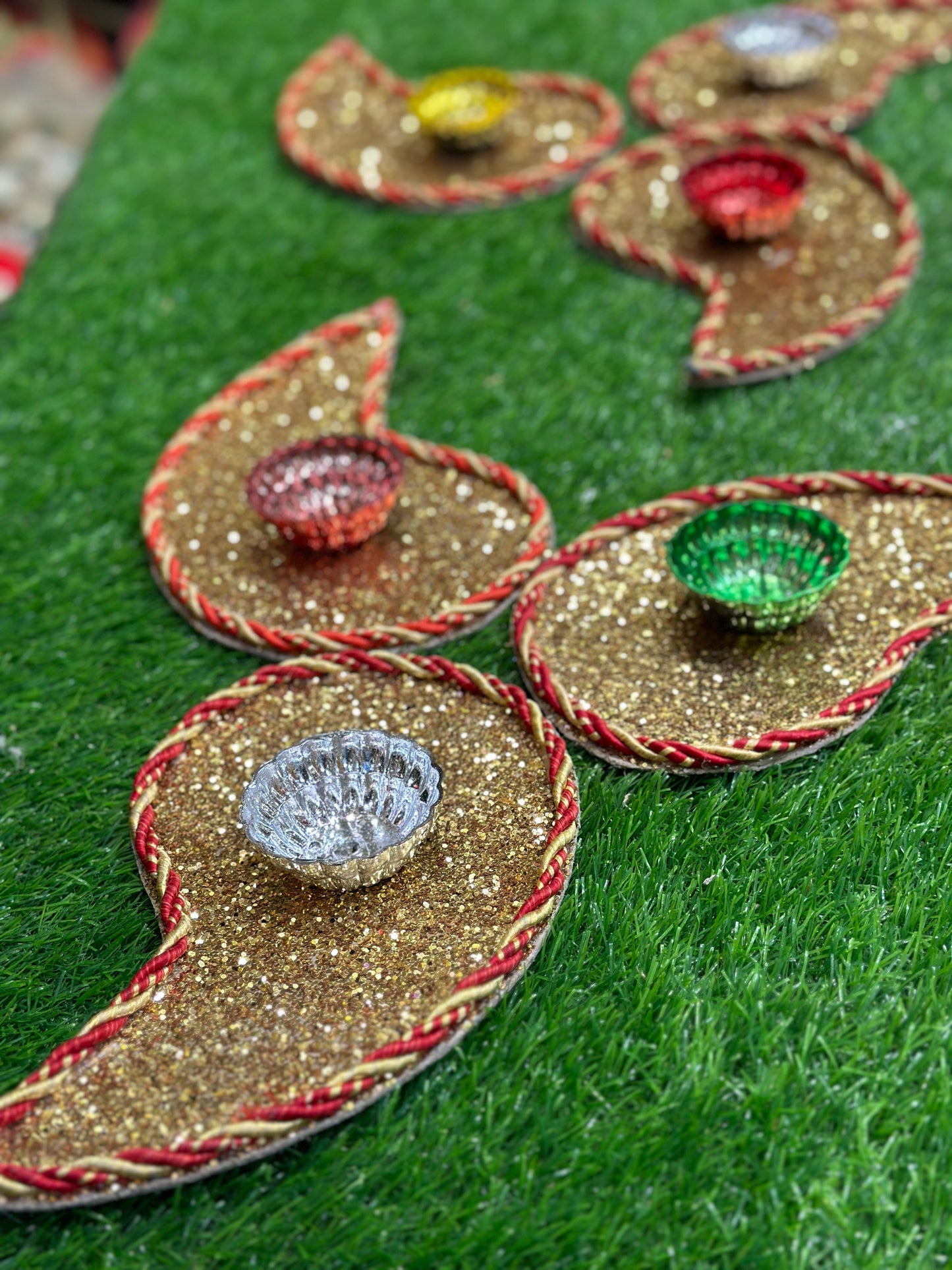 Glitter Plates Pack of 6