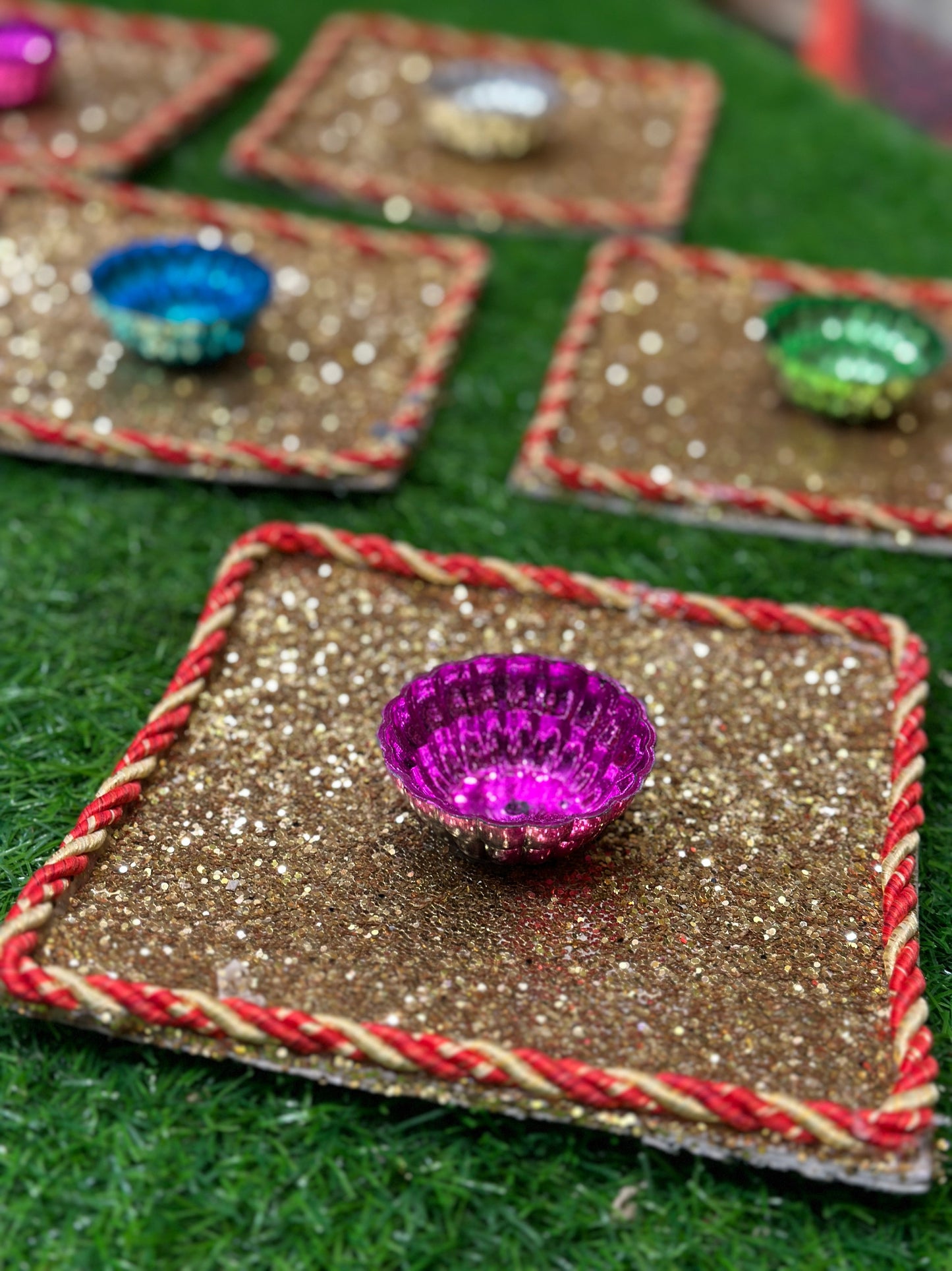 Glitter Plates Pack of 6