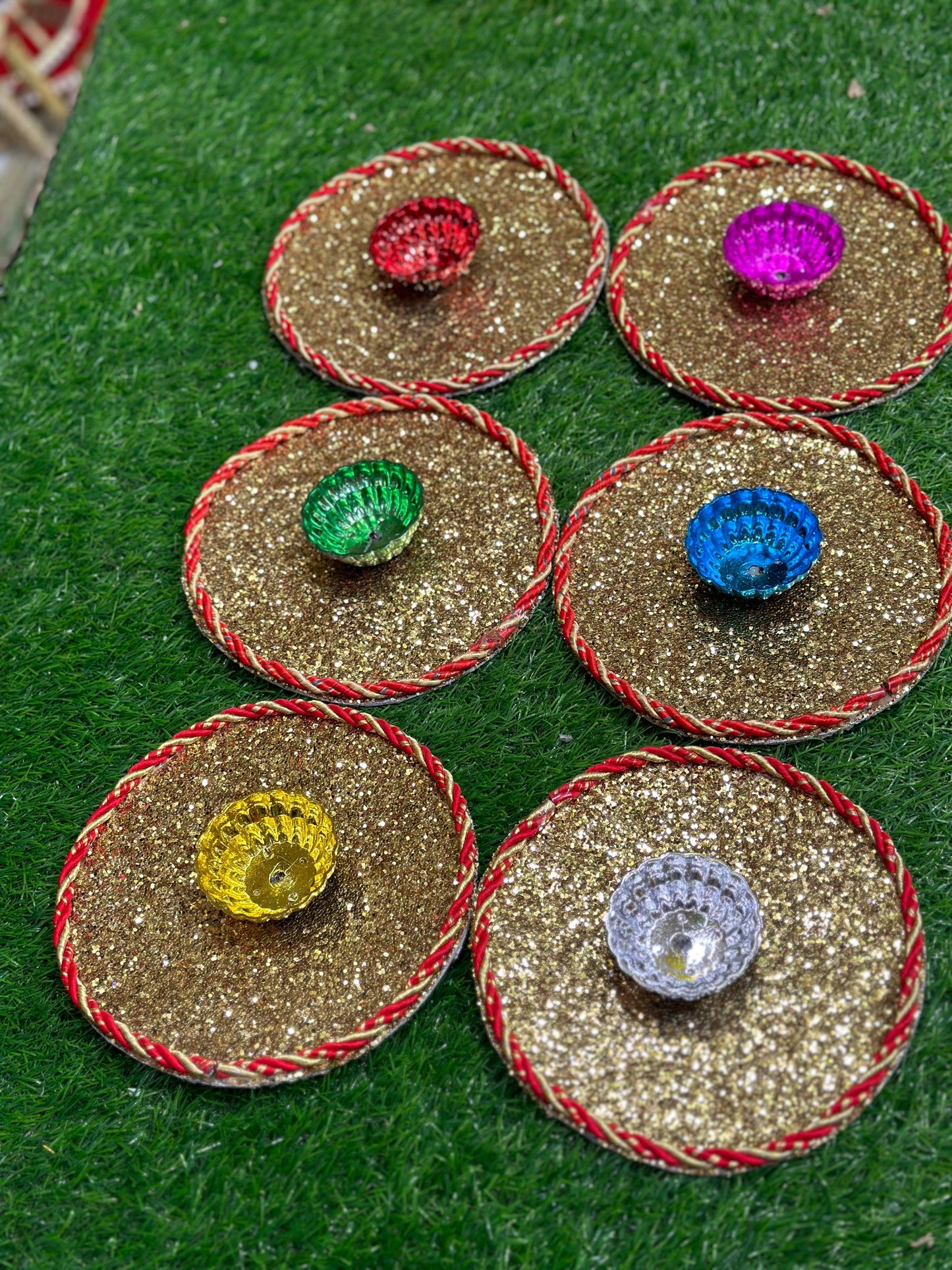 Glitter Plates Pack of 6