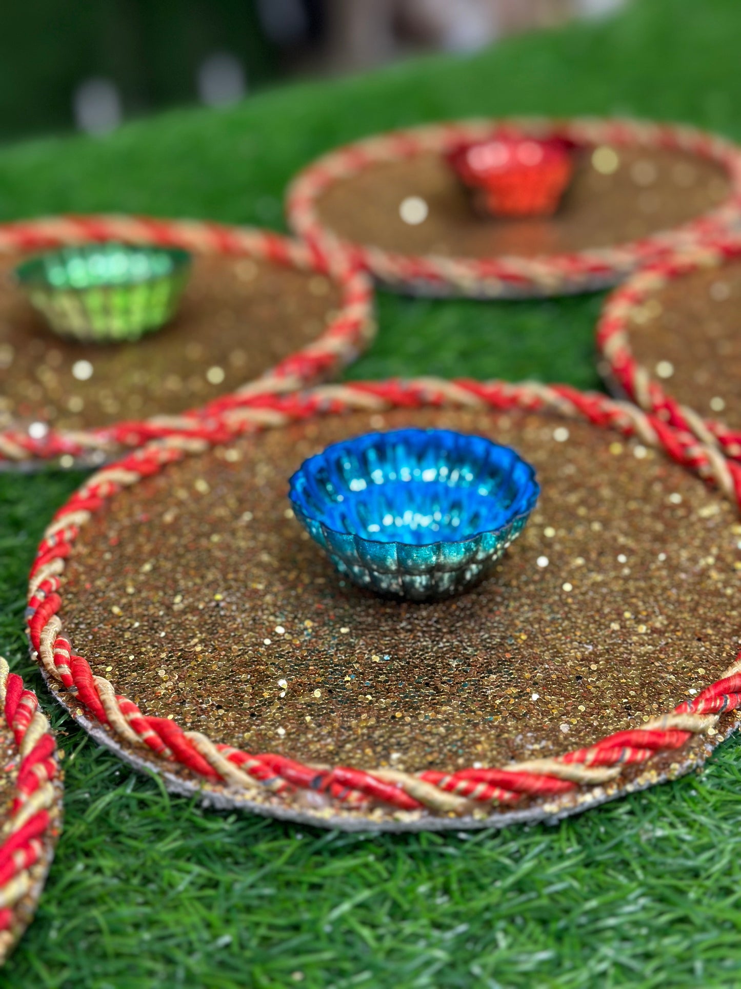 Glitter Plates Pack of 6