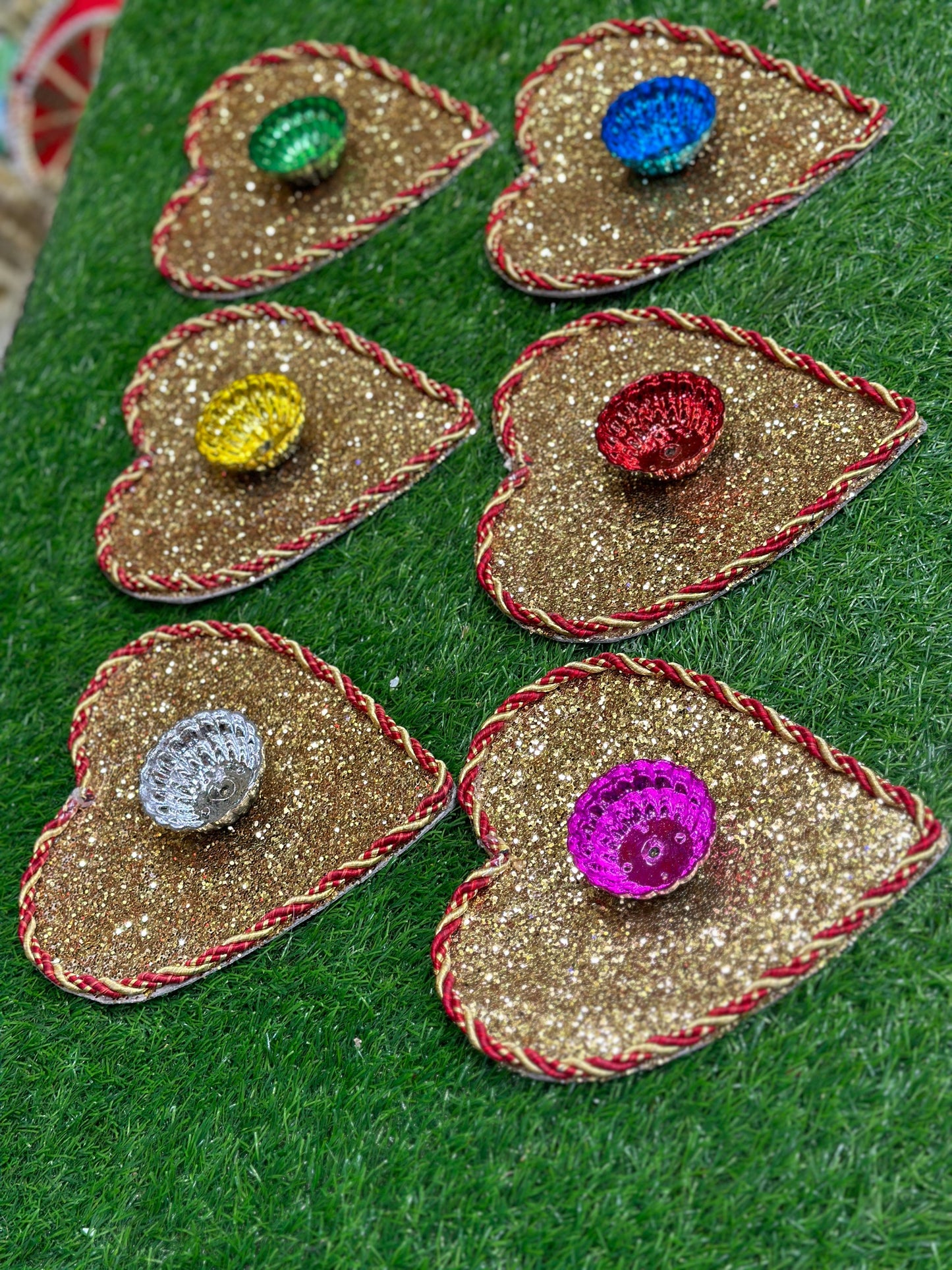 Glitter Plates Pack of 6