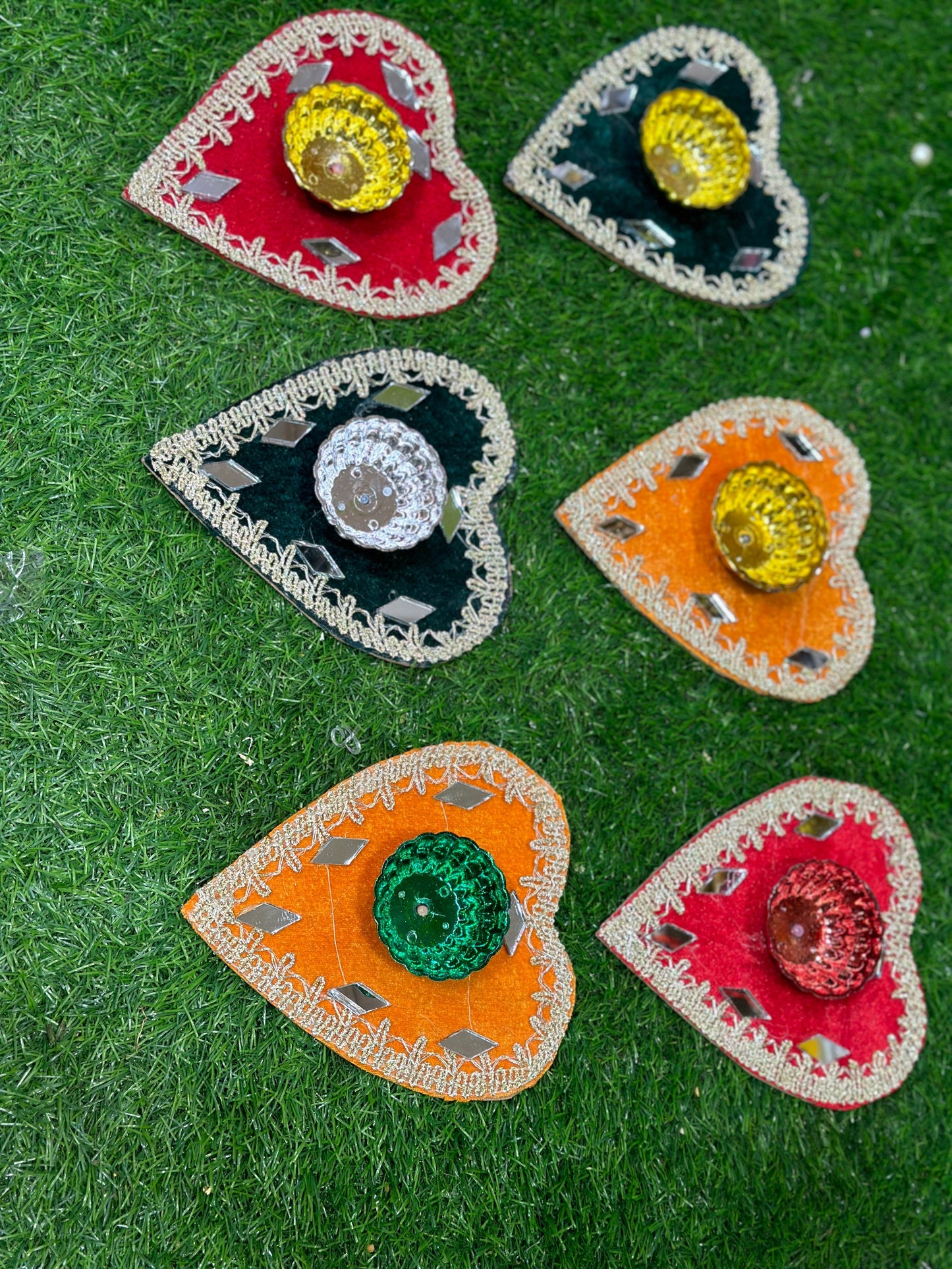 Velvet Multi Shapes Plates (Pack of 6)