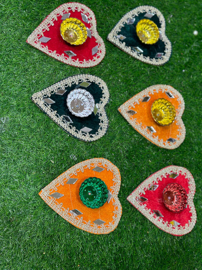 Velvet Multi Shapes Plates (Pack of 6)