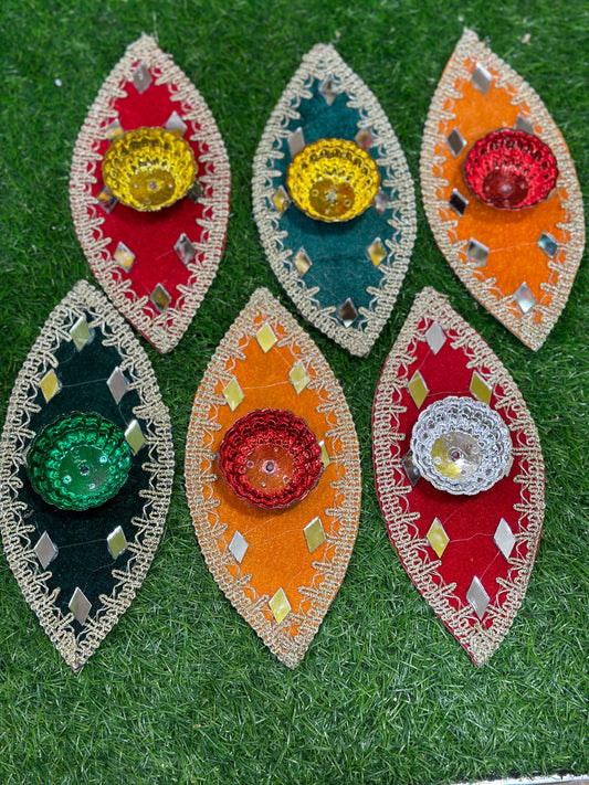Velvet Multi Shapes Plates (Pack of 6)
