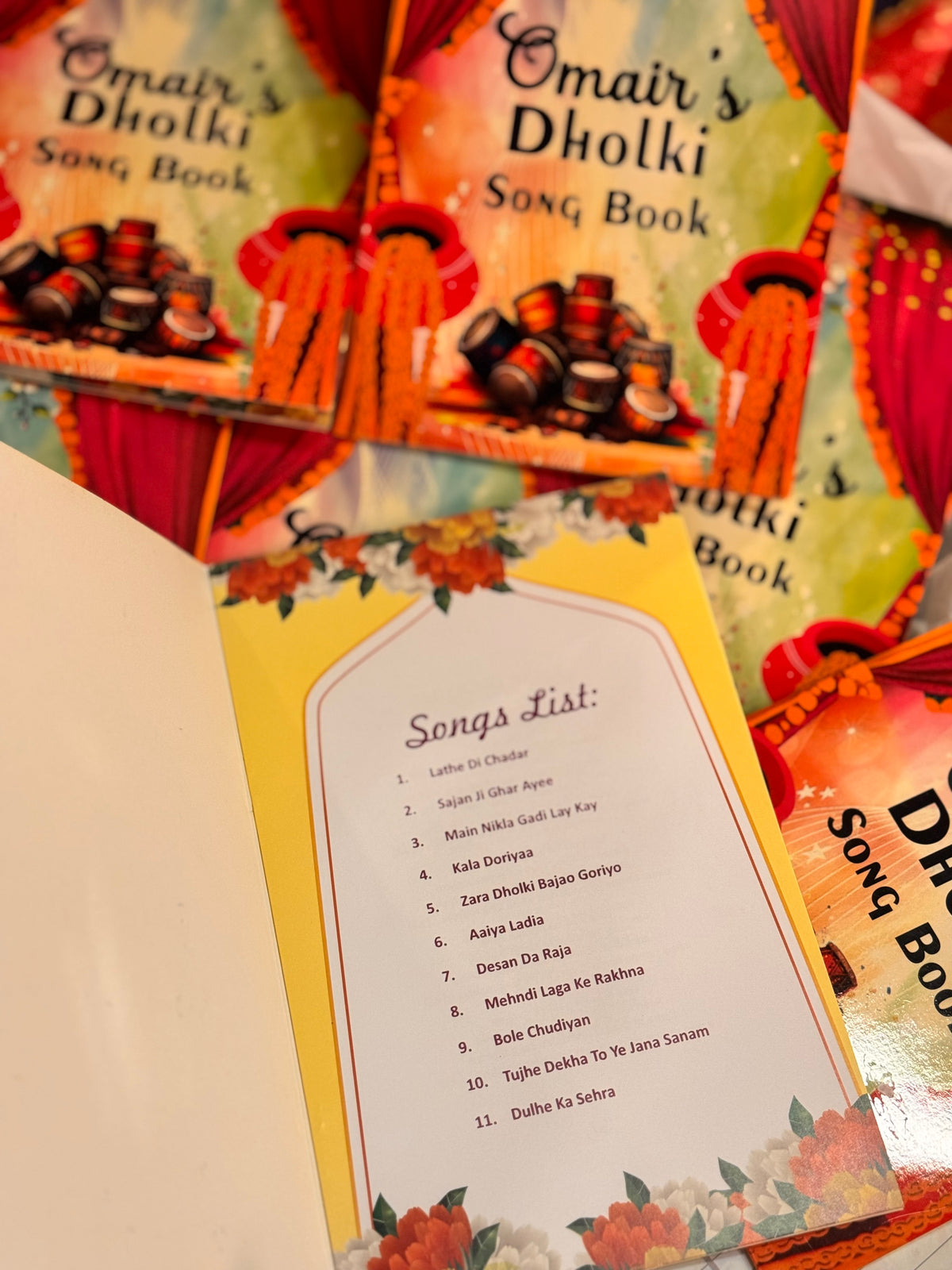 Song book with name