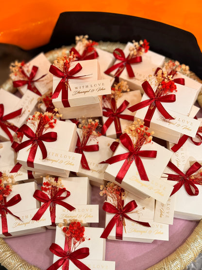 Textured card bid box