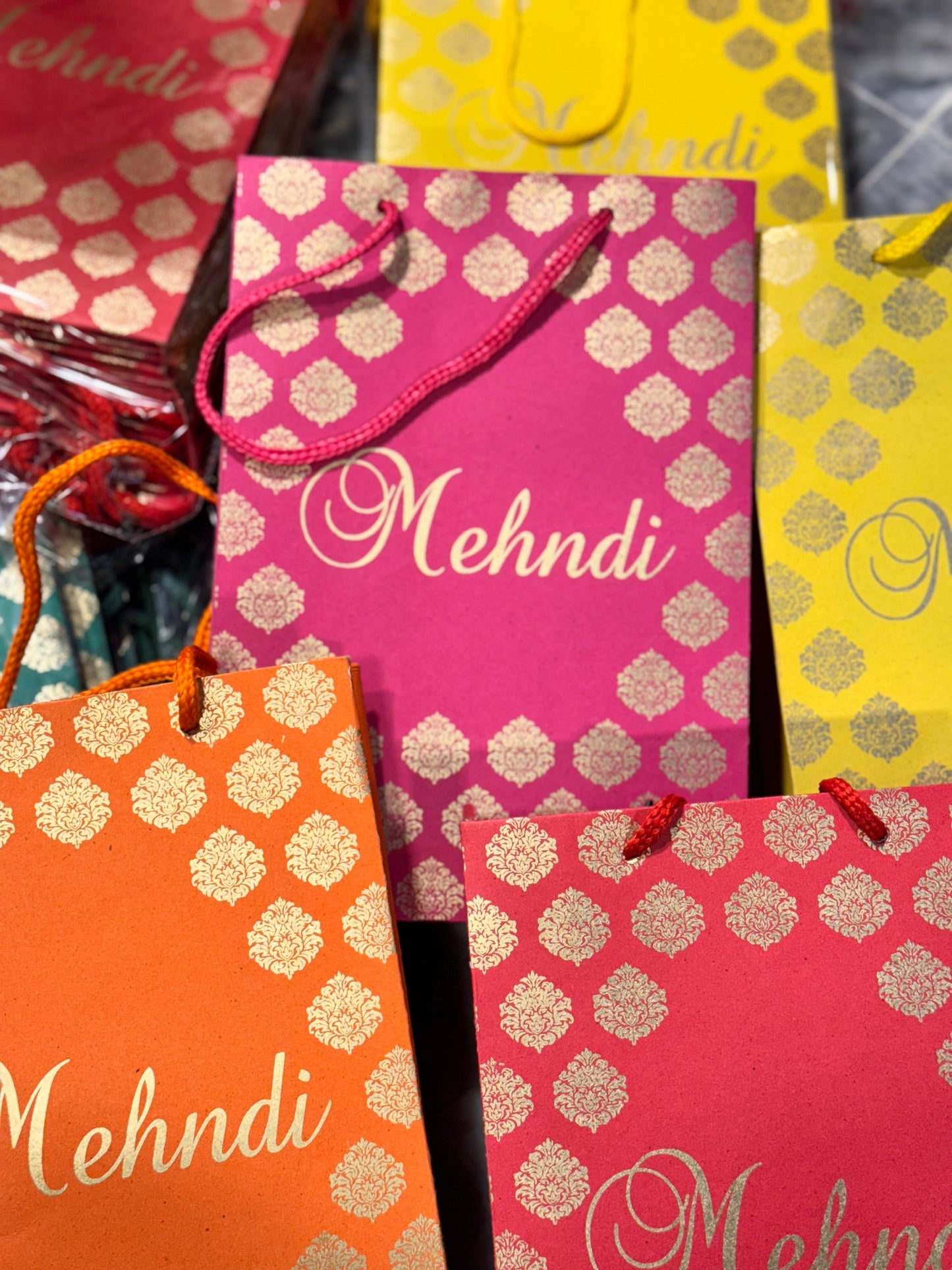 Multi color bags