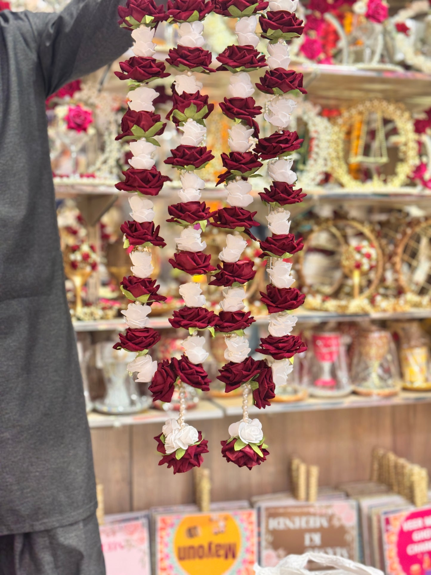 Velvet floral mala