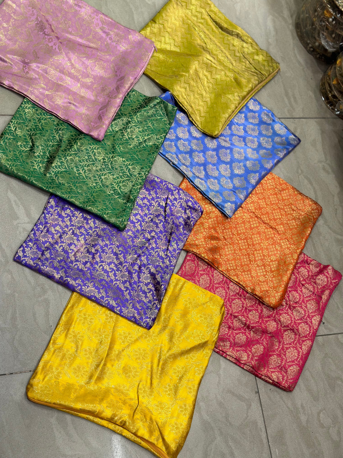 Jamavar cusion covers