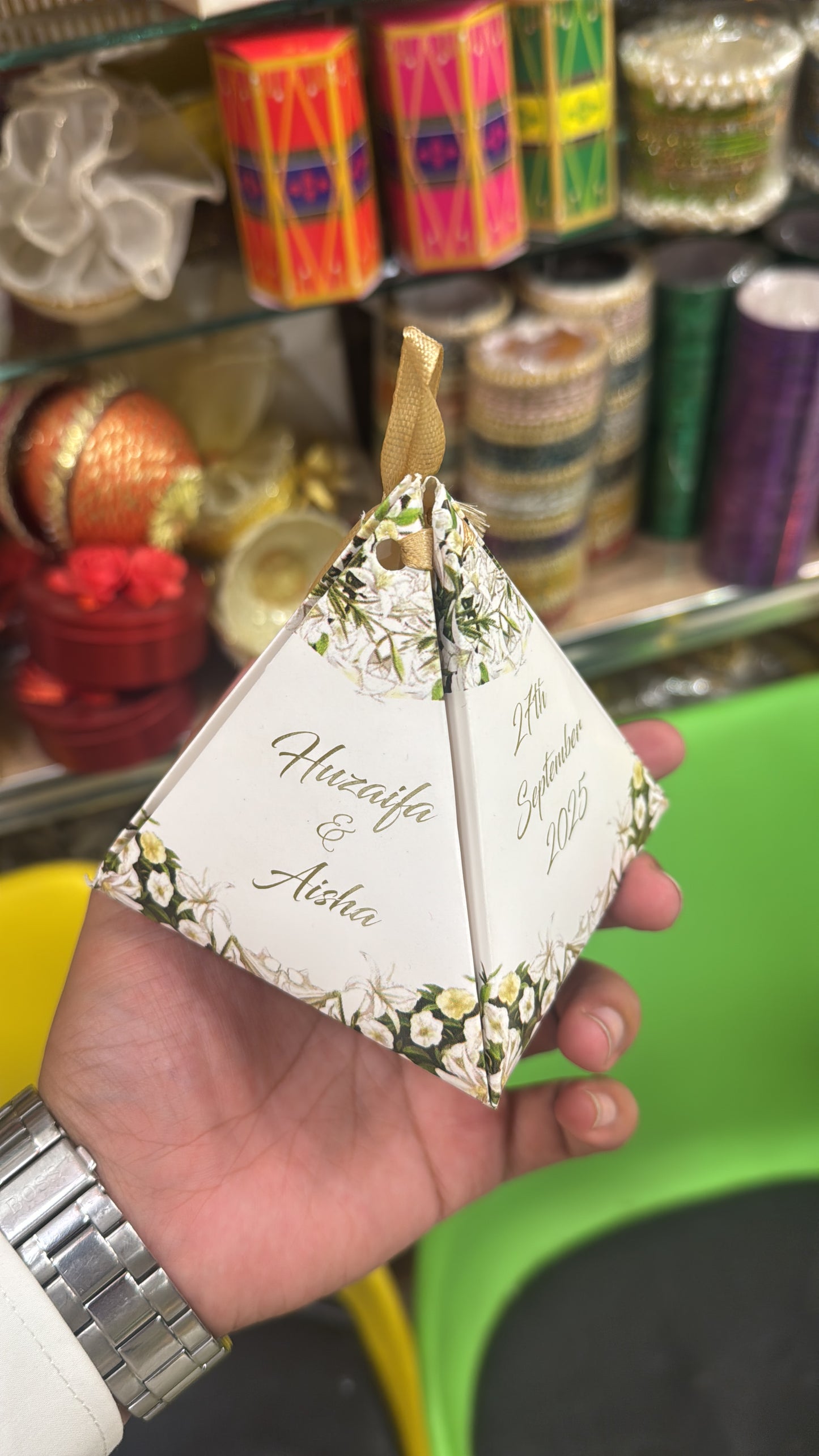 Triangle Shaped Bid Box