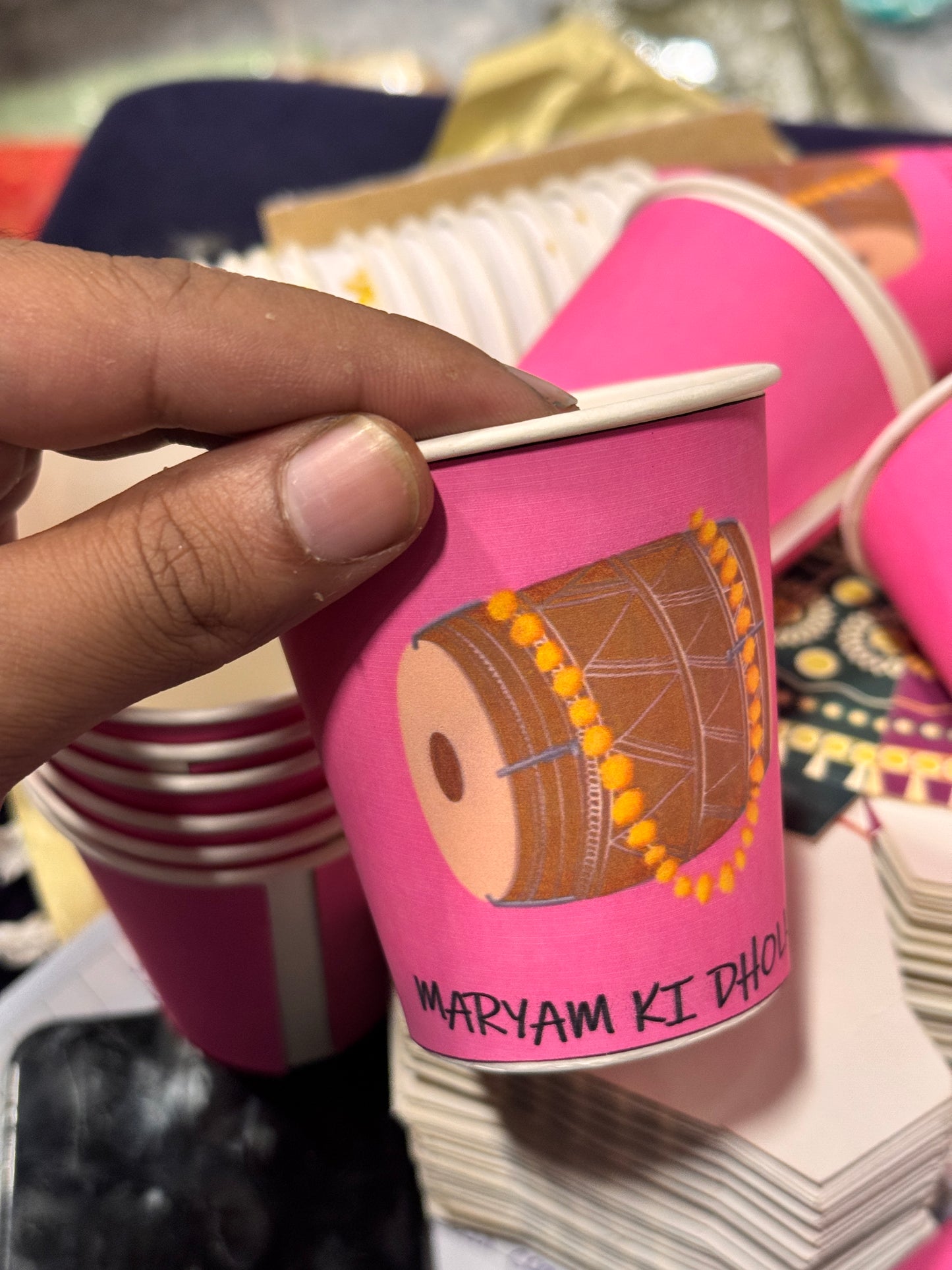 Dholki Cups Design 3