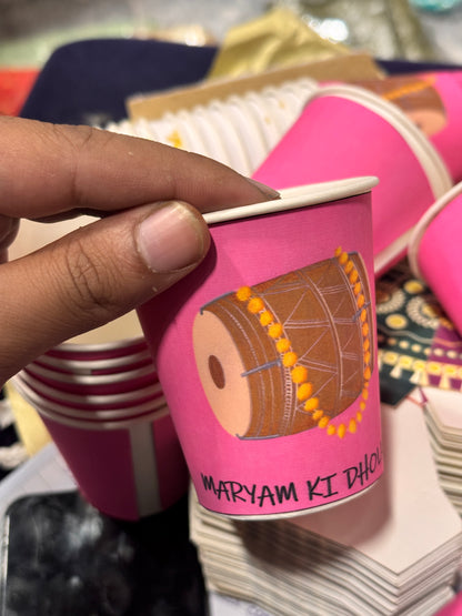 Dholki Cups Design 3