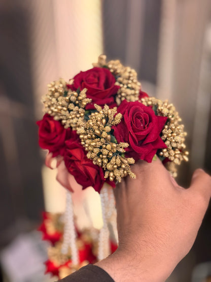 Imported velvet floral gajra
